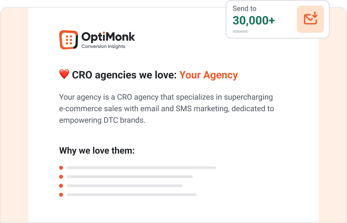 Newsletter promotion