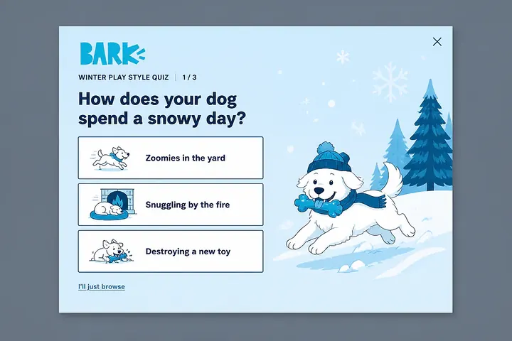 Quiz popup concept from the library