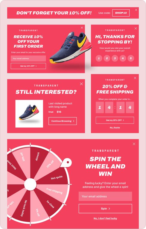 Transparent pink theme