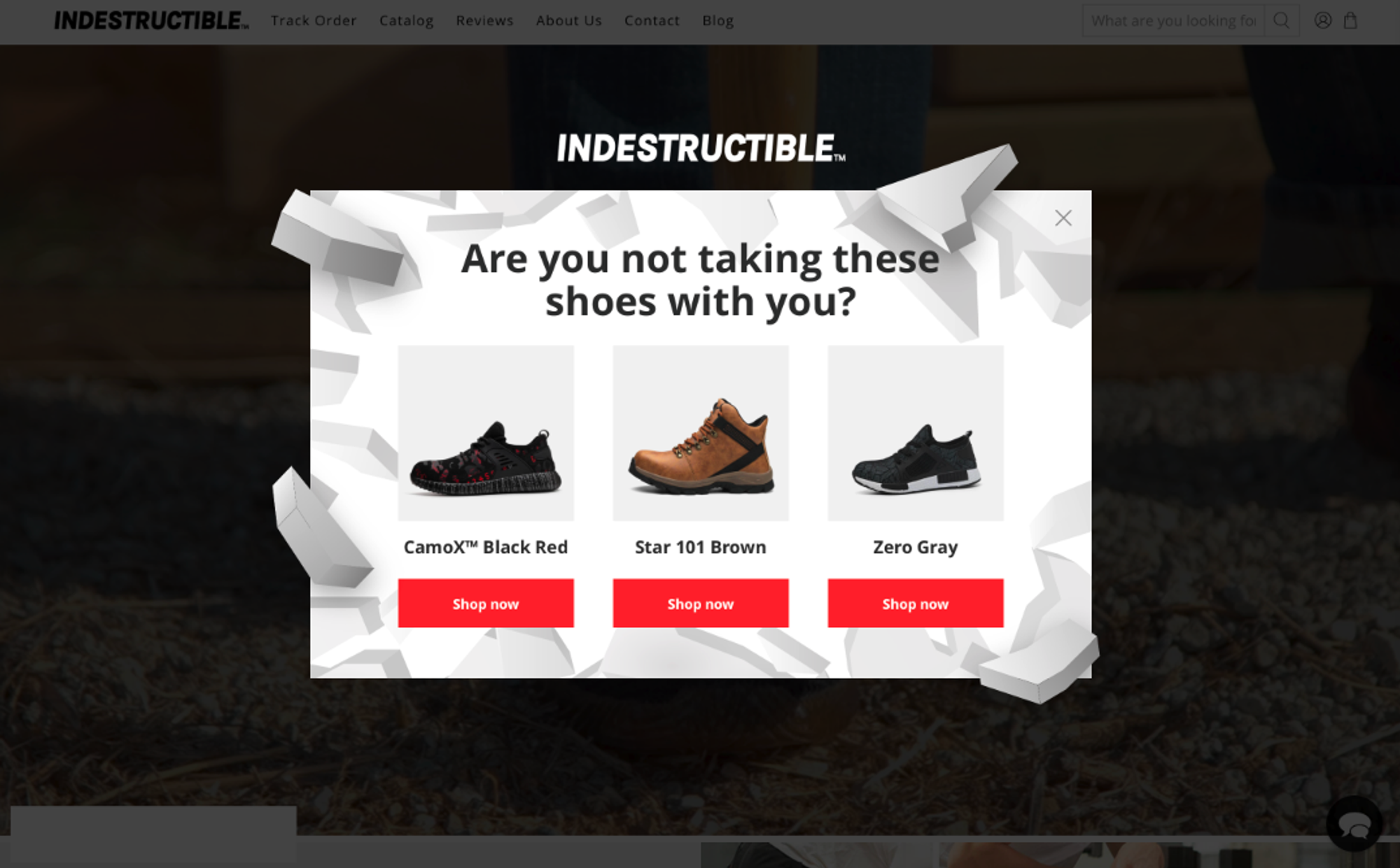 Cart abandonment popup