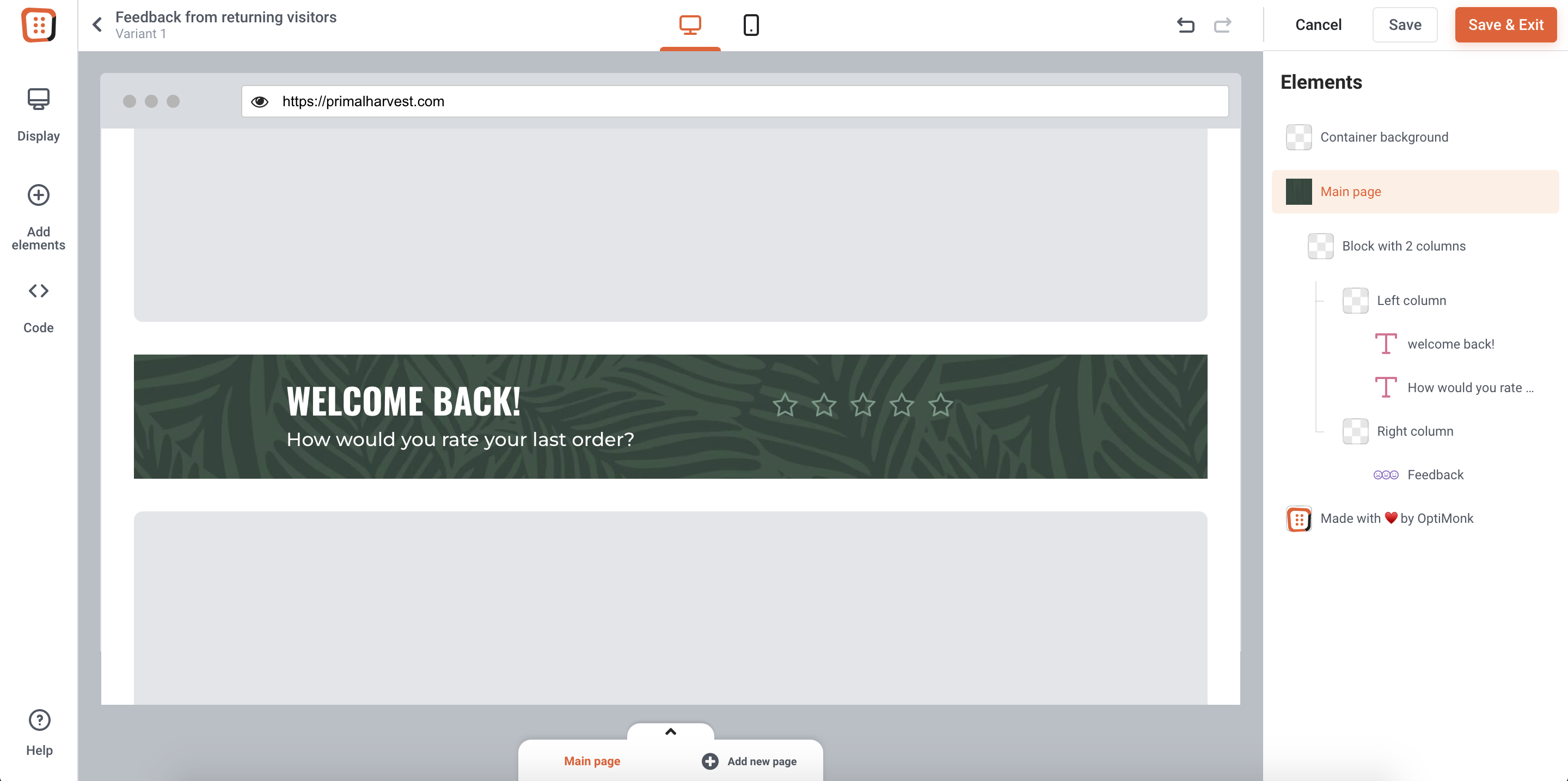 Choose an embedded message and fine-tune it to your style