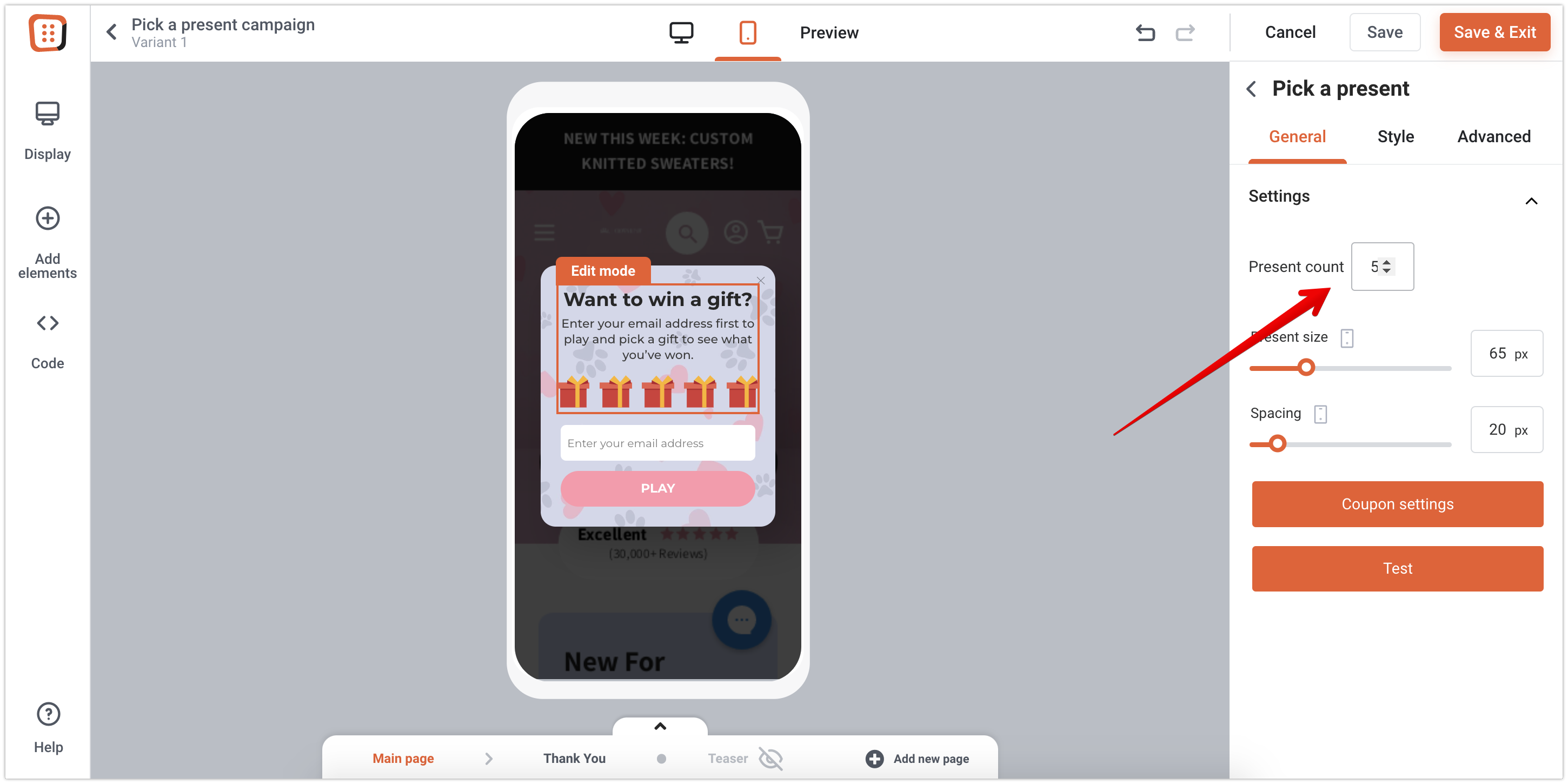 Setup your gamification