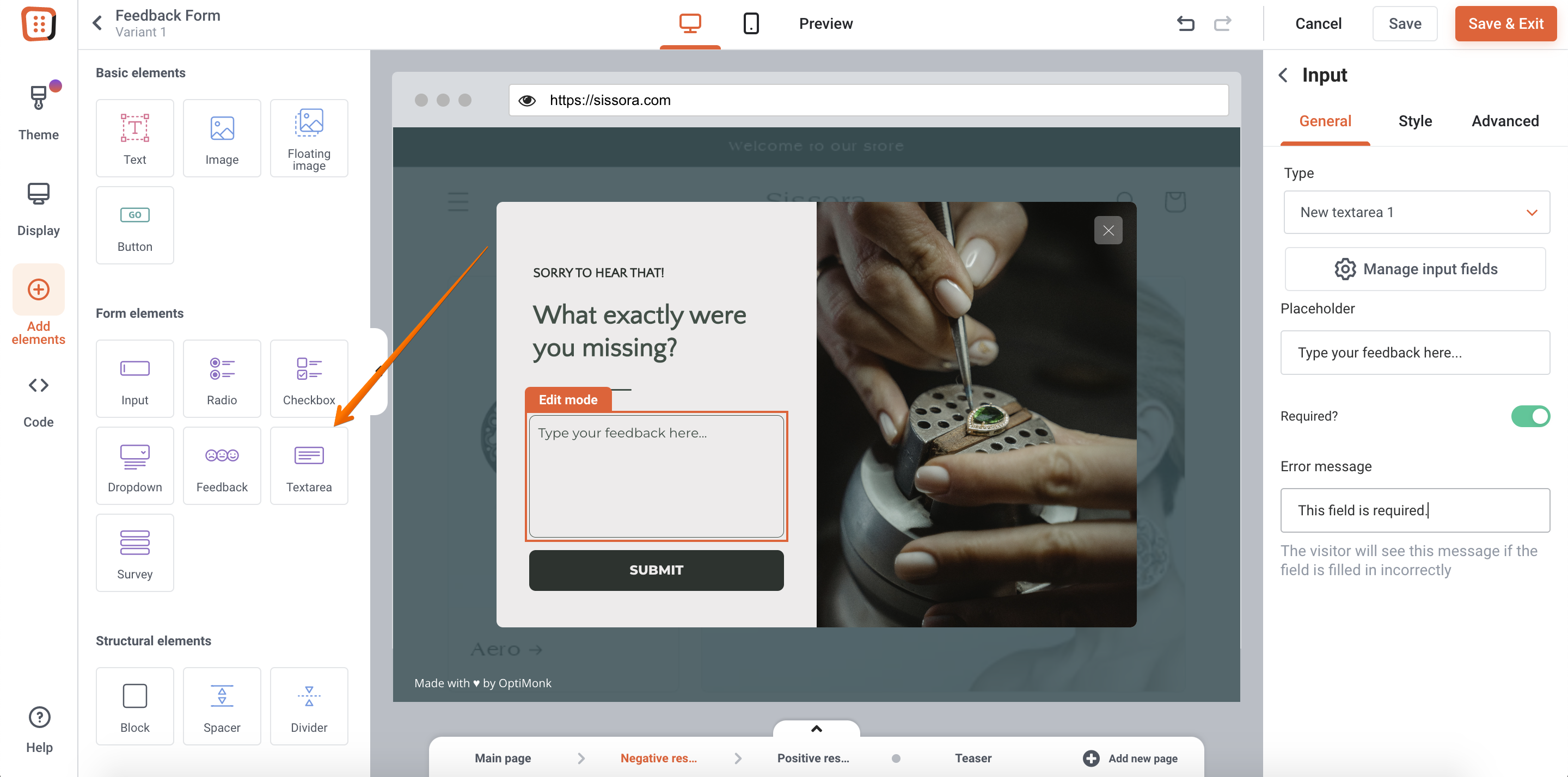 Ask for specification from your unsatisfied visitors