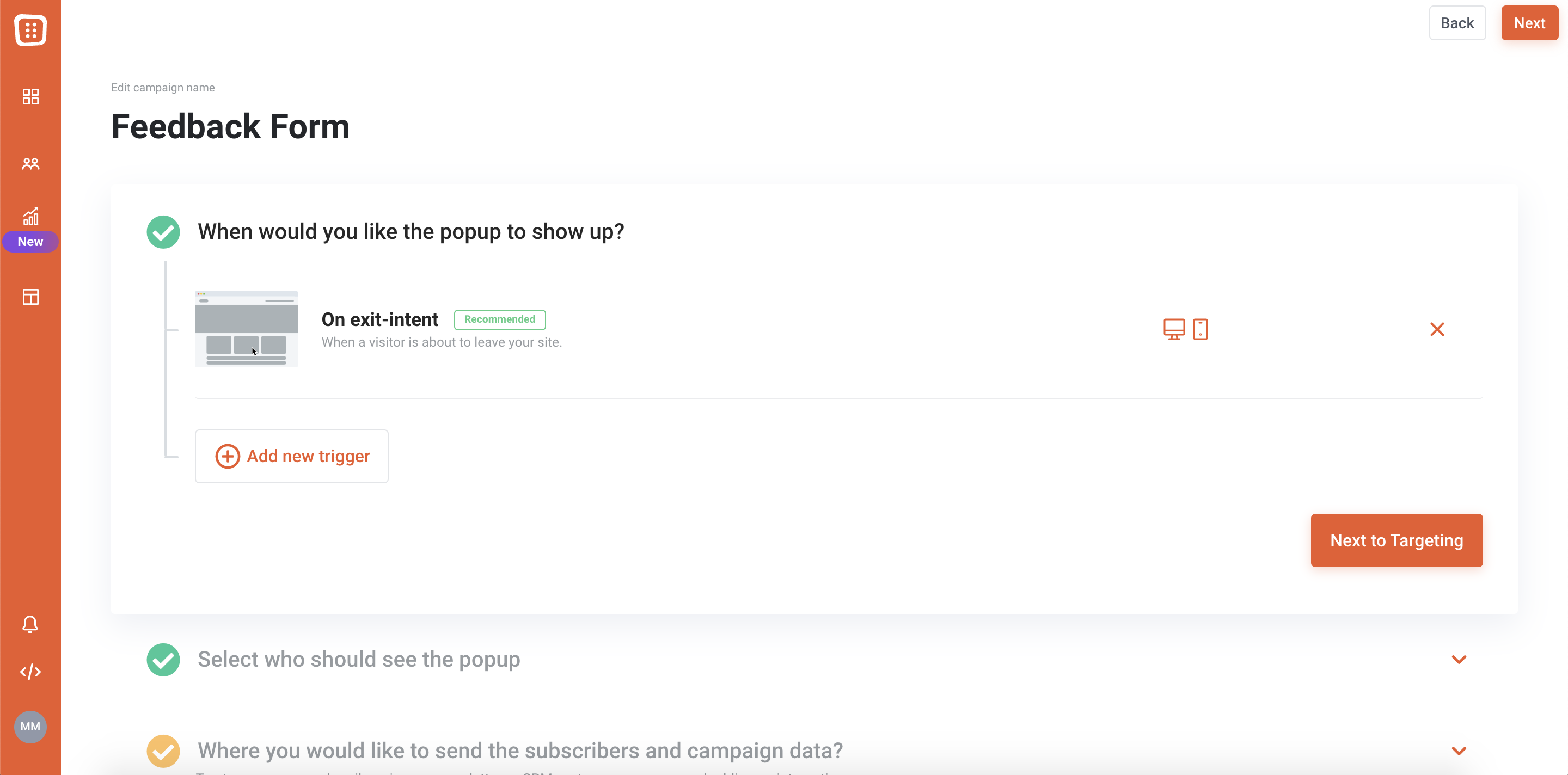 Target and launch your campaign