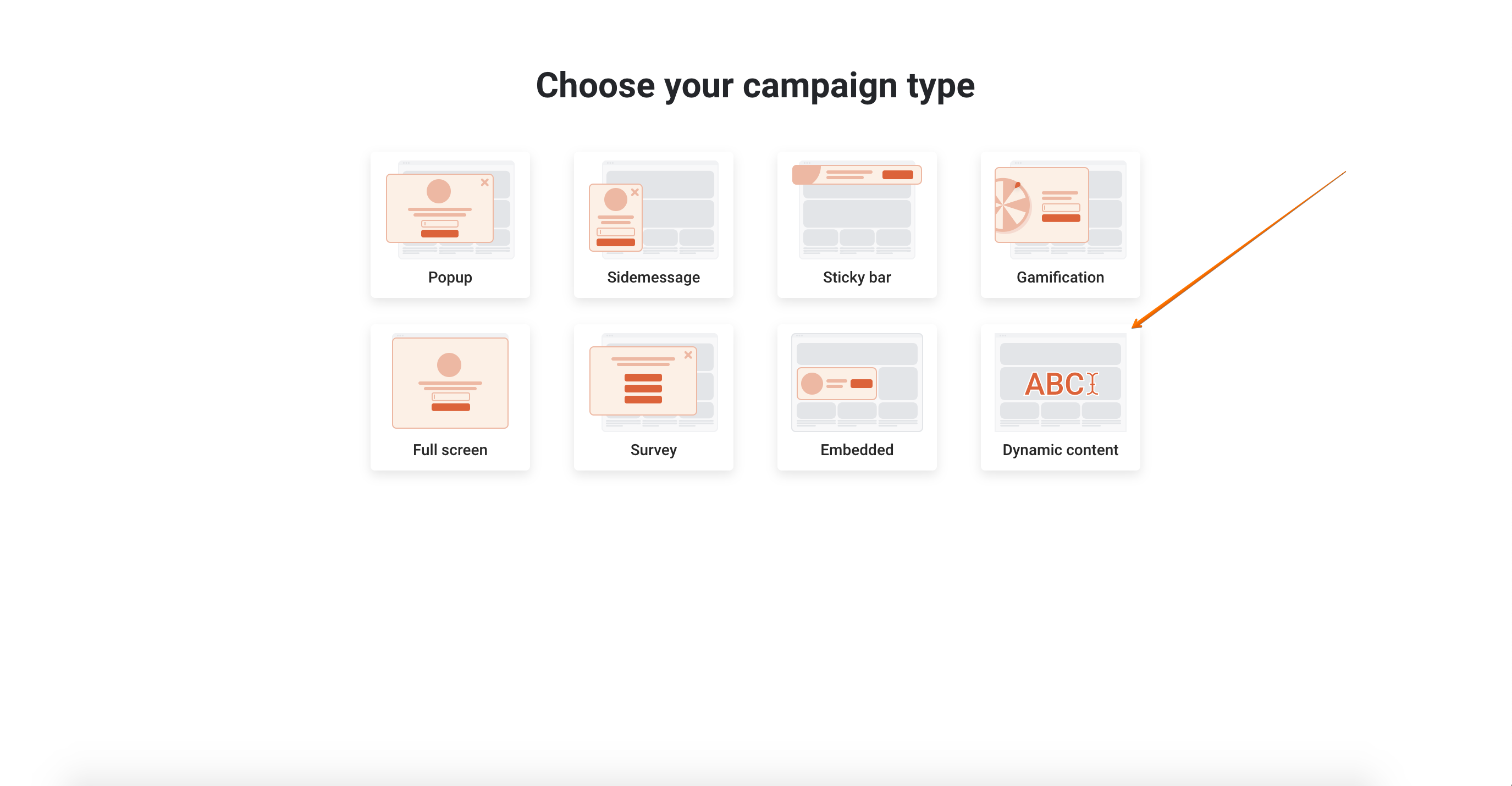 Choose your campaign type